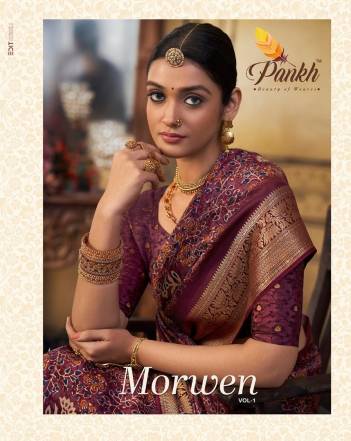 MORWEN VOL-1 BY PANKH PURE VISCOSE SAREE MANUFACTURER IN INDIA